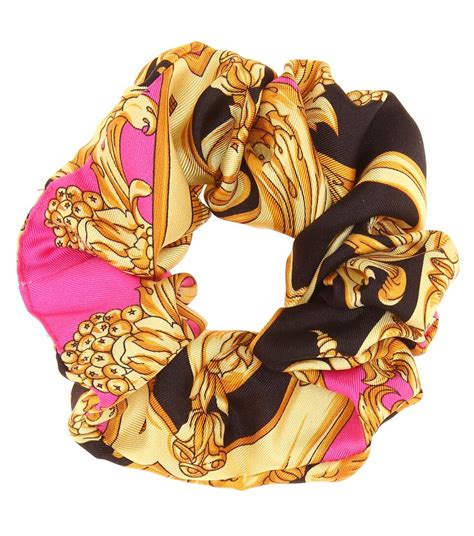 versace seide scrunchie|versace accessories for women.